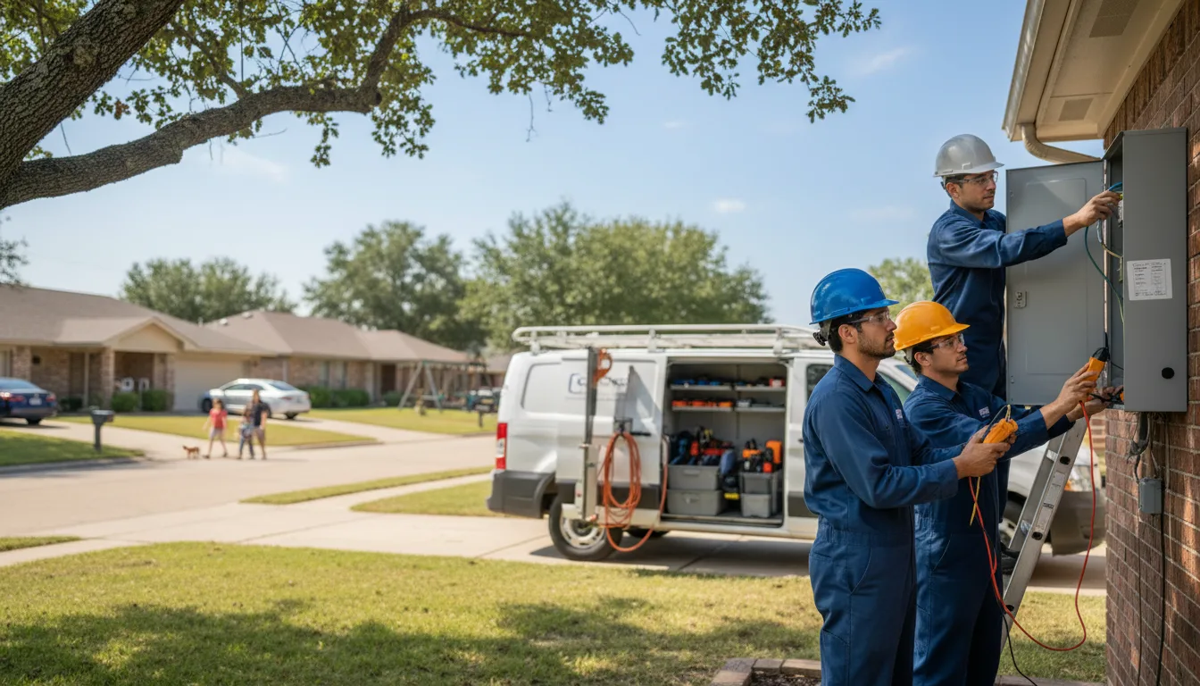 Certified electrician providing emergency electrical services in Bardolph, IL